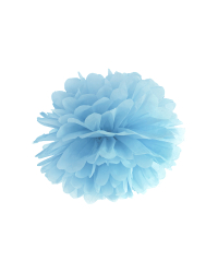 Tissue paper Pompom, light misty blue, 35cm