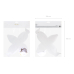 Boxes - Wings, white, 8.5x14.5x8.5cm (1 pkt / 10 pc.)