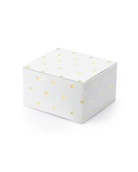 Boxes Hearts, white, 6x3.5x5.5cm (1 pkt / 10 pc.)