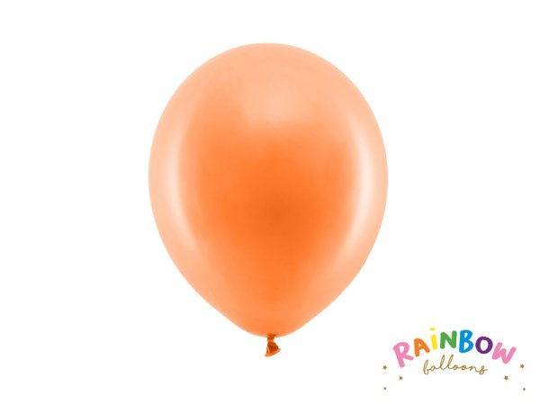 Rainbow Balloons 23cm pastel, orange (1 pkt / 10 pc.)