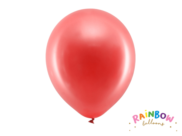 Rainbow Balloons 30cm metallic, red (1 pkt / 100 pc.)