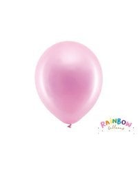 Rainbow Balloons 30cm metallic, pink (1 pkt / 100 pc.)