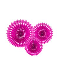 Tissue fan, dark pink, 20-30cm (1 pkt / 3 pc.)