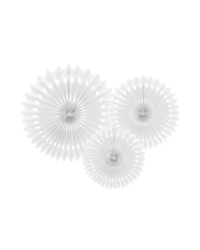 Tissue fan, white, 20-30cm (1 pkt / 3 pc.)