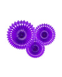 Tissue fan, violet, 20-30cm (1 pkt / 3 pc.)