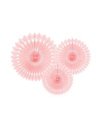 Tissue fan, light powder pink, 20-30cm (1 pkt / 3 pc.)