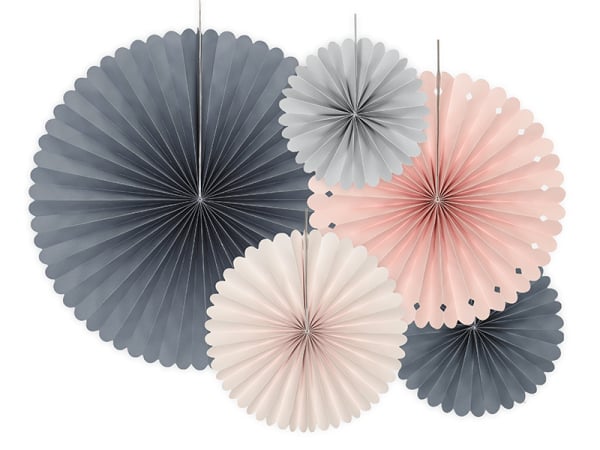 Decorative Rosettes, mix (1 pkt / 5 pc.)