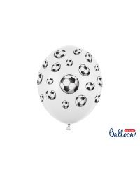 Balloons 30cm, Footballs, Pastel Pure White (1 pkt / 50 pc.)