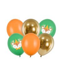 Balloons 30 cm, Deer, mix (1 pkt / 6 pc.)