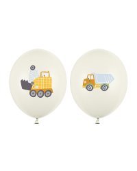 Balloons 30 cm, Construction vehicles, mix (1 pkt / 50 pc.)