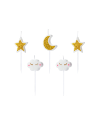 Birthday candles Little Star, mix, 2-3cm (1 pkt / 5 pc.)