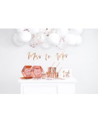 Party decorations set - Bachelorette party, rose gold (1 pkt / 60 pc.)