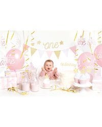 Party decorations set - 1st Birthday, gold