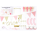 Party decorations set - 1st Birthday, gold