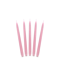 Taper candles, matt, light pink, 24cm (1 pkt / 10 pc.)