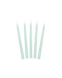 Taper candle, matt, sage, 24cm (1 pkt / 10 pc.)