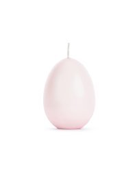 Egg candle, pink, 10 cm