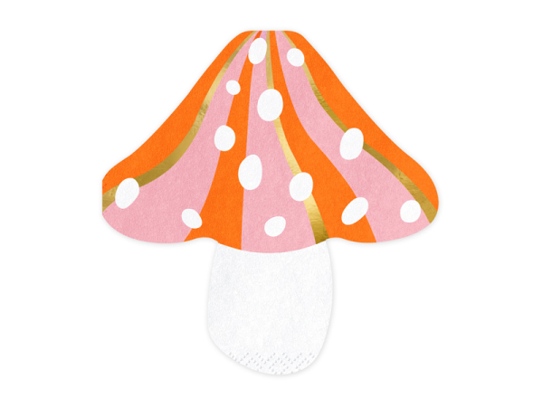 Napkins Mushroom, mix, 13x13.5cm (1 pkt / 20 pc.)