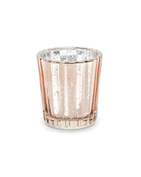 Candle holder, rose gold, 6cm (1 pkt / 4 pc.)