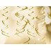 Hanging decorations Swirls, gold (1 pkt / 5 pc.)