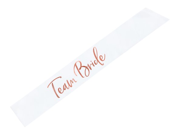 Sash Team bride, white, 75cm