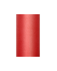 Tulle Plain, red, 0.15 x 9m (1 pc. / 9 lm)