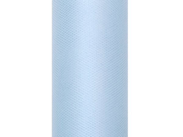 Tulle Plain, sky-blue, 0.15 x 9m (1 pc. / 9 lm)