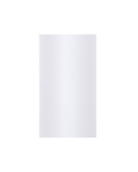 Tulle Plain, white, 0.3 x 9m (1 pc. / 9 lm)