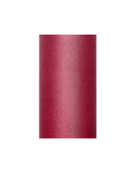 Tulle Plain, deep red, 0.3 x 9m