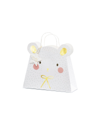 Gift bag Polar bear, mix, 31.5x27x10cm