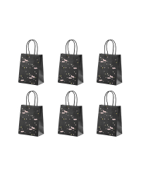 Gift bag Bats, black, 14x18x8cm