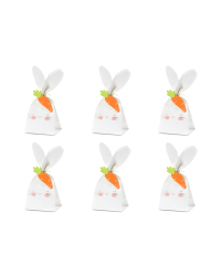 Treat bags Rabbit, mix, 7.5x9x22.5 cm (1 pkt / 6 pc.)