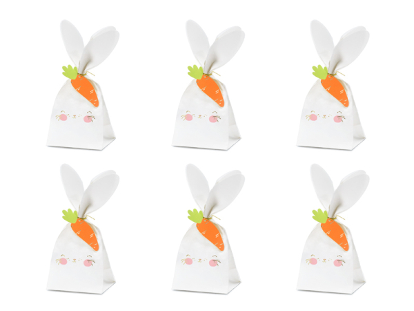 Treat bags Rabbit, mix, 7.5x9x22.5 cm (1 pkt / 6 pc.)