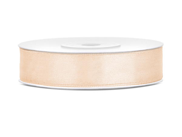 Satin Ribbon, cream, 12mm/25m (1 pc. / 25 lm)