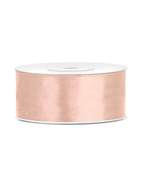 Satin Ribbon, light peach, 25mm/25m (1 pc. / 25 lm)