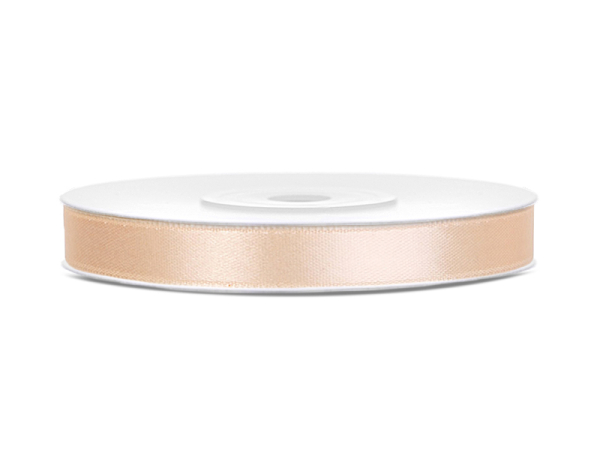 Satin Ribbon, cream, 6mm/25m