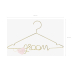 Metal hanger Groom, gold, 45x27cm