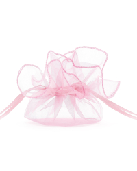 Organza pouches, pink, 25cm (1 pkt / 10 pc.)