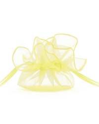 Organza pouches, light yellow, 26cm (1 pkt / 20 pc.)