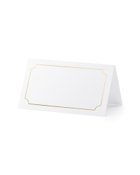 Place cards - Frame, gold, 9.5x5.5cm (1 pkt / 10 pc.)