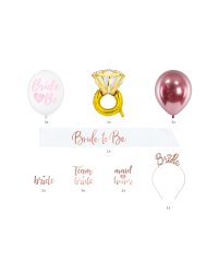 Wedding party box Bride To Be, mix (1 pkt / 23 pc.)