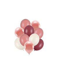 Latex balloons set, mix (1 pkt / 10 pc.)