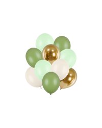 Latex balloons set, mix (1 pkt / 10 pc.)