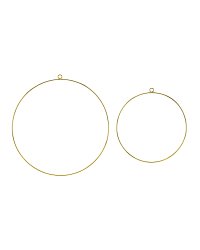 Metal hanging decorations Hoops, mix (1 pkt / 2 pc.)