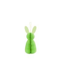 Paper decoration honeycomb Bunny, light green, 30 cm