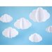 Hanging decoration Clouds, white, 17-28cm (1 pkt / 3 pc.)