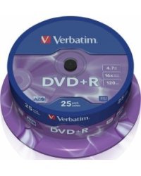 Verbatim Матрицы DVD+R AZO 4.7GB 16x 25 Pack, Spindle