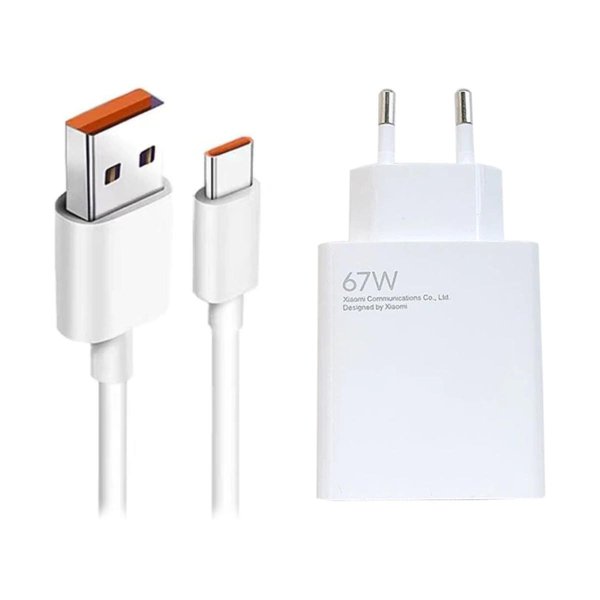 Xiaomi BHR6035EU Зарядное устройство 67W + USB-A - USB-C Кабель 1m