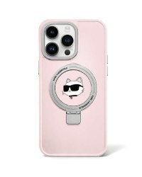 Karl Lagerfeld Ring Stand Choupette Head MagSafe Back Case Защитный Чехол для Apple iPhone 15 Pro Max