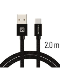 Swissten Textile Универсальный Quick Charge 3.1 USB-C USB Кабель данных 2м